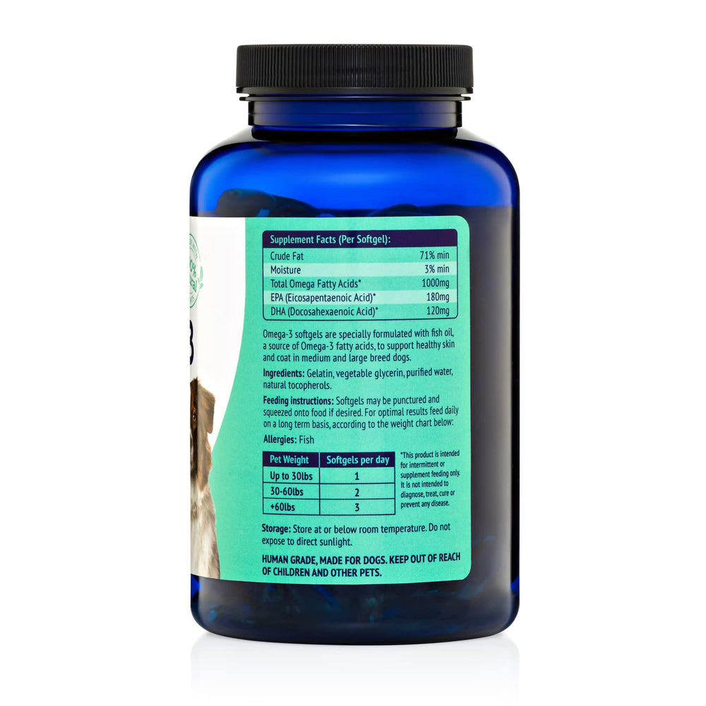 NuLife non-GMO mercury-free capsules for dogs emphasize safety and purity