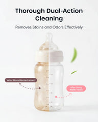 Nuliie tablets used to clean cups and bowls for versatile use.