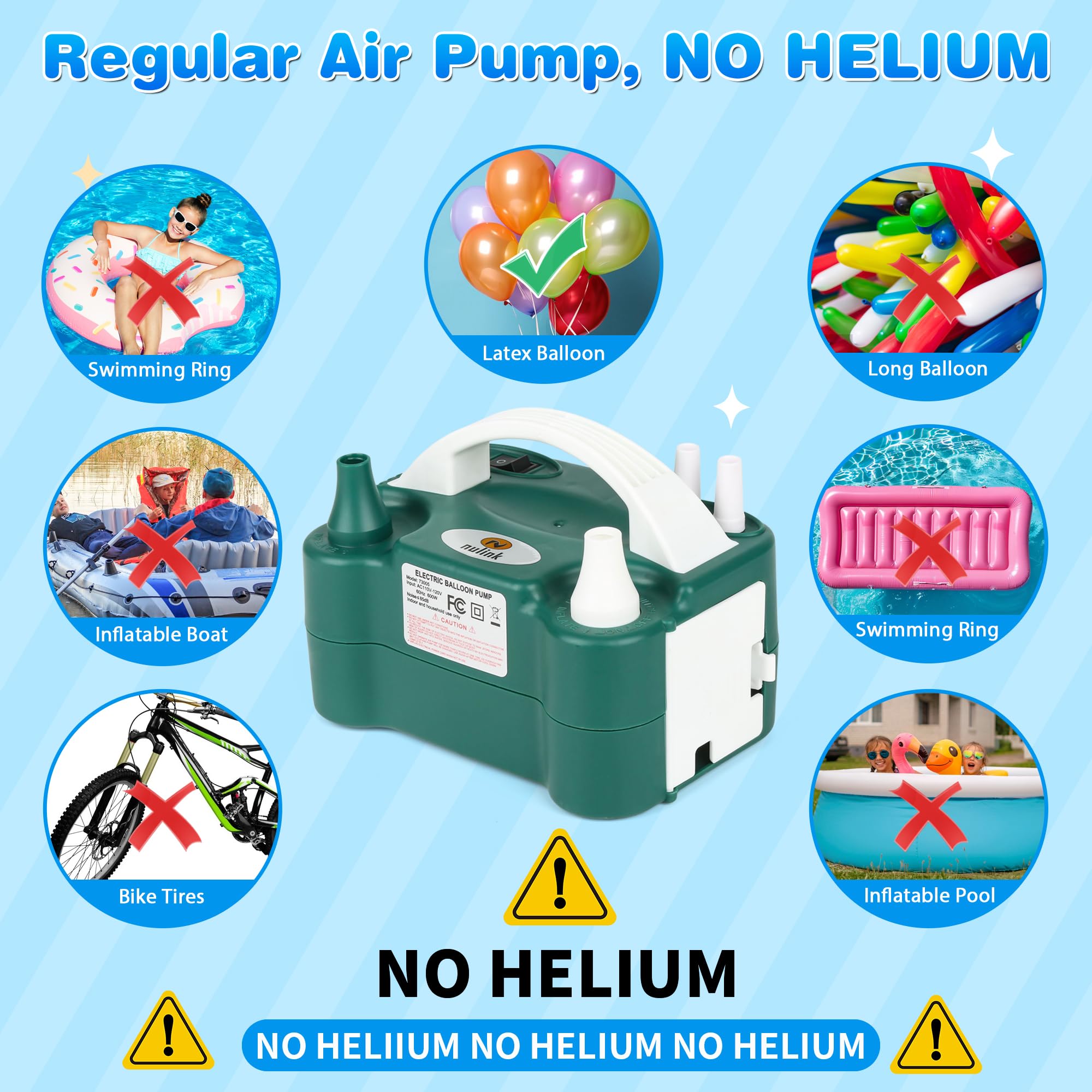 NuLink balloon pump push-down mode enables controlled inflation.