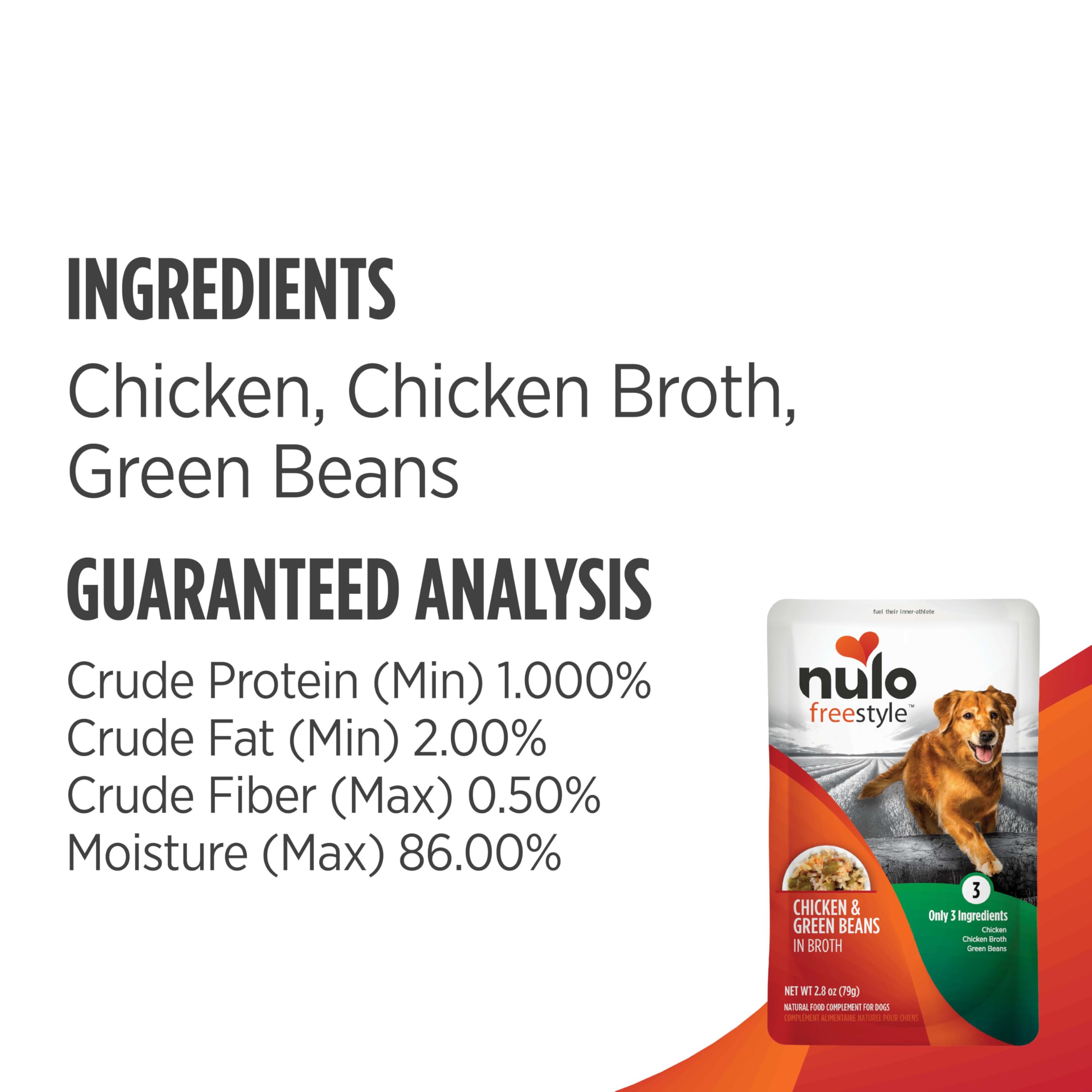 Nulo Freestyle grain-free formula, ideal for lean muscle support.