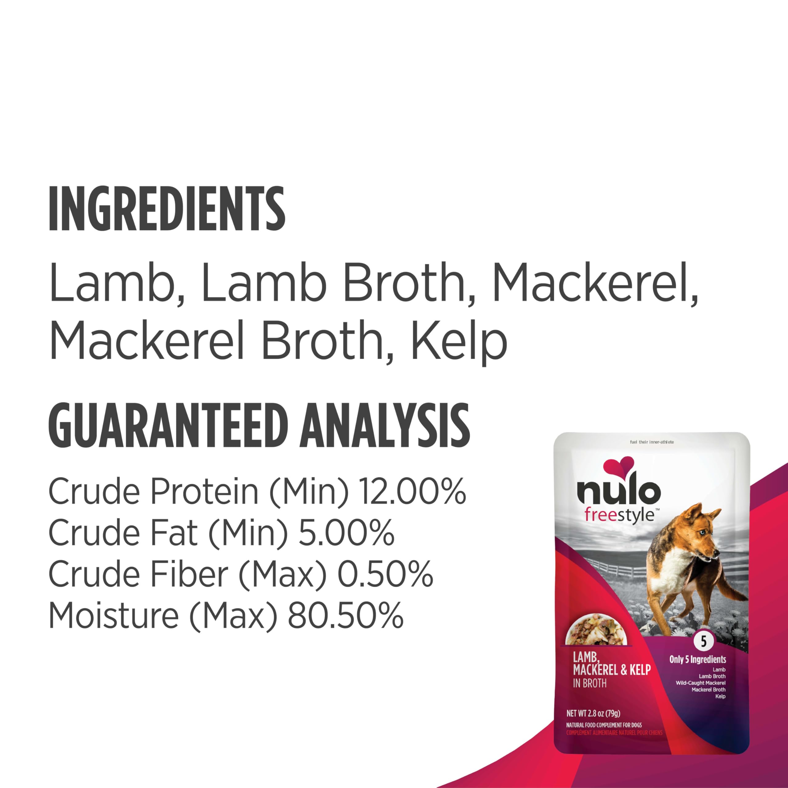 Nulo Freestyle six-pack of 2.8 oz pouches for convenient portions.