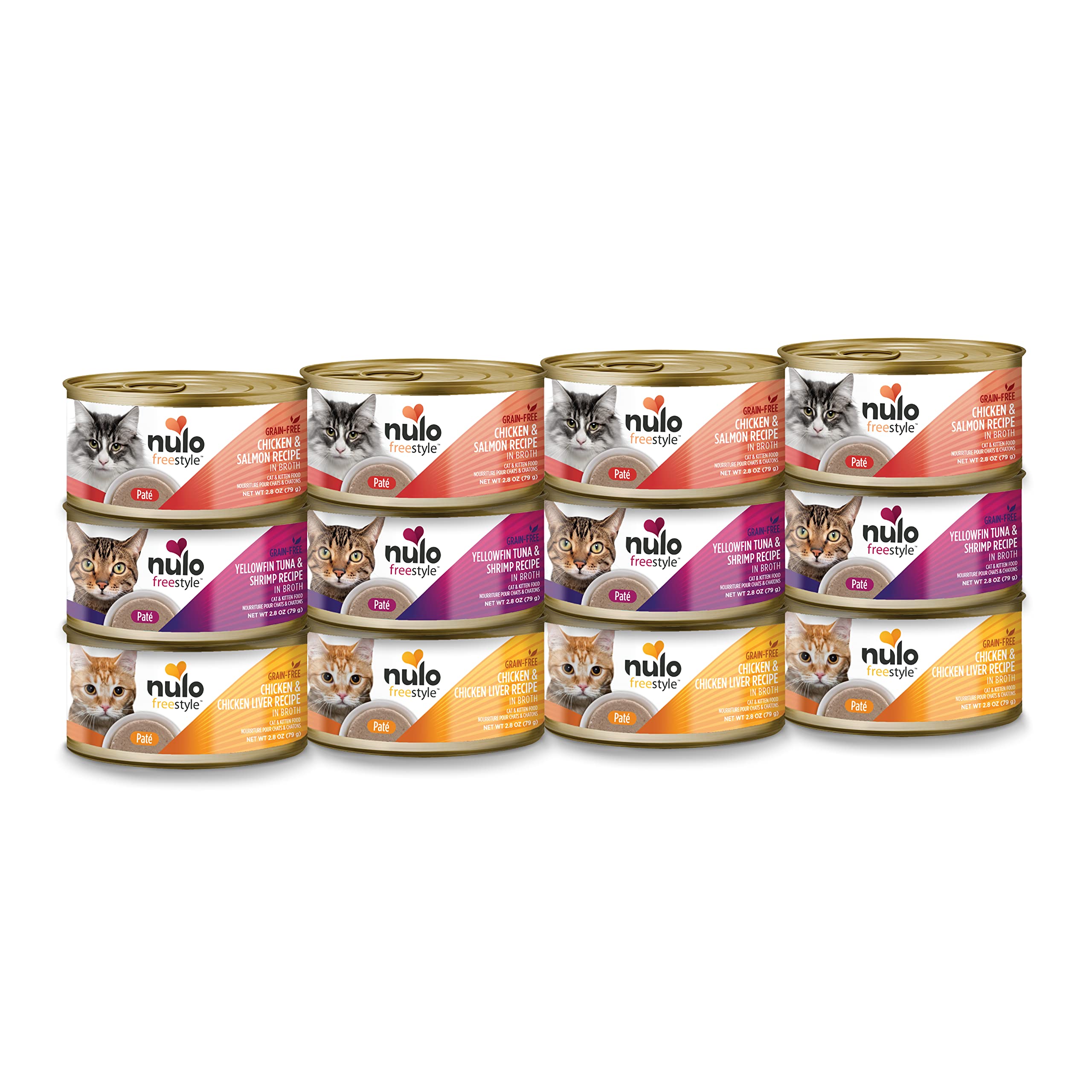 Nulo Freestyle chicken-salmon pate, grain-free meal for adult cats