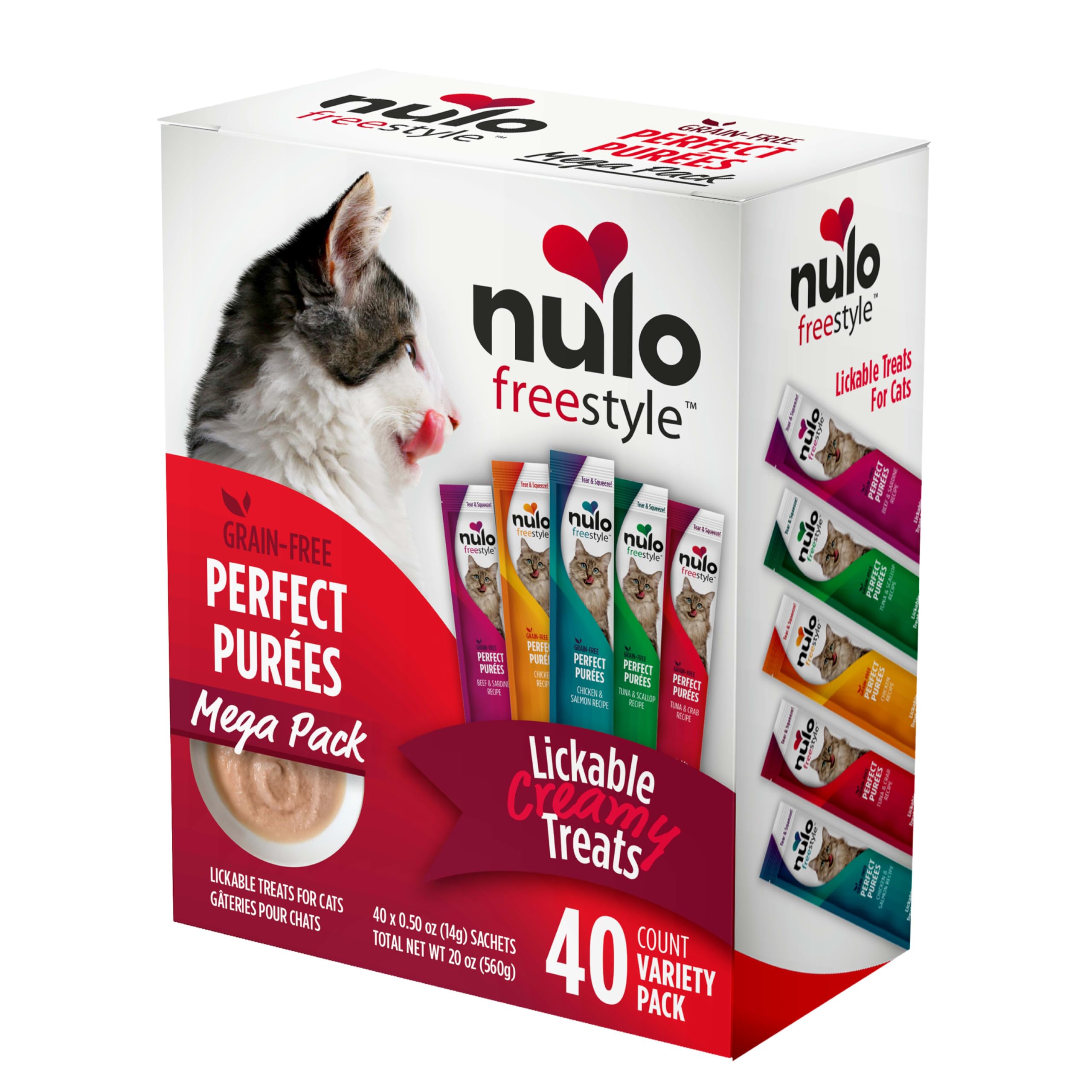 Nulo Freestyle Perfect Purées variety-pack-tubes ready for interactive feeding.