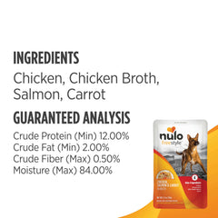 Nulo Freestyle real meat pouches, grain-free toppers to mix into meals.