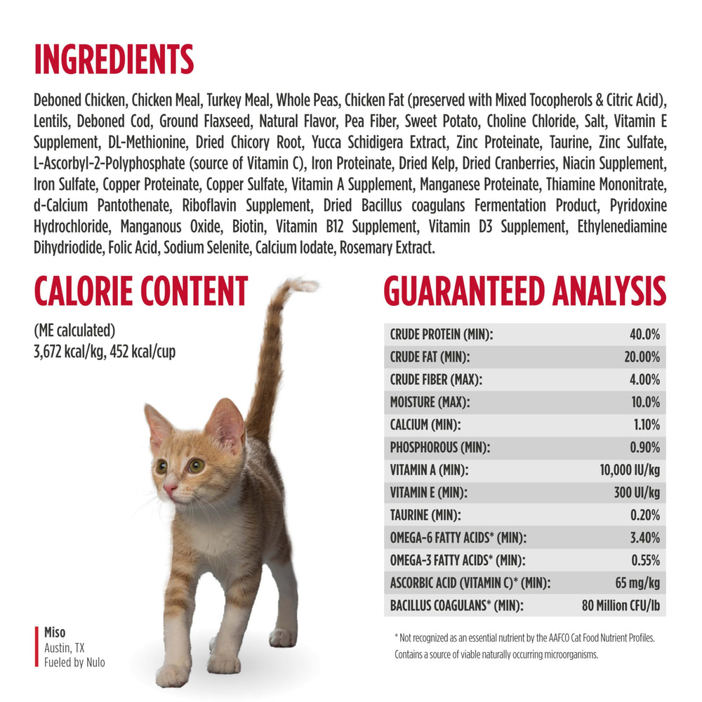 Nulo Freestyle texture petite croquette, mastication facile.