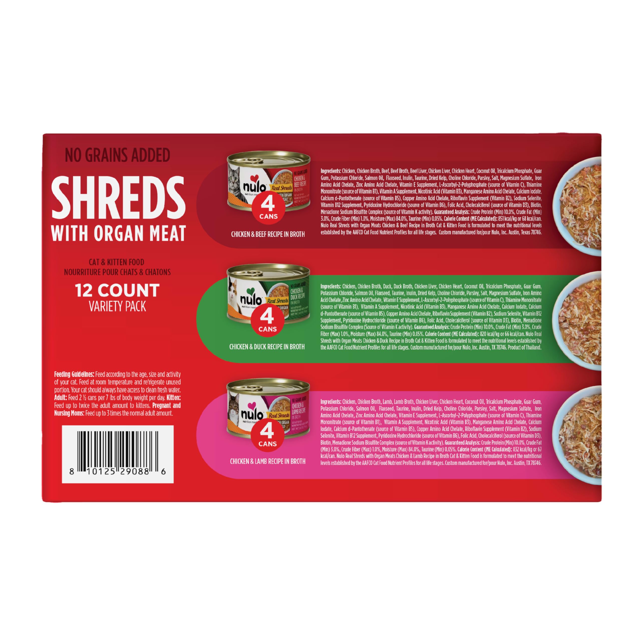 Nulo Real Shreds complete and balanced meal in can