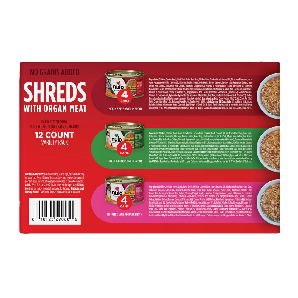 Nulo Real Shreds complete and balanced meal in can