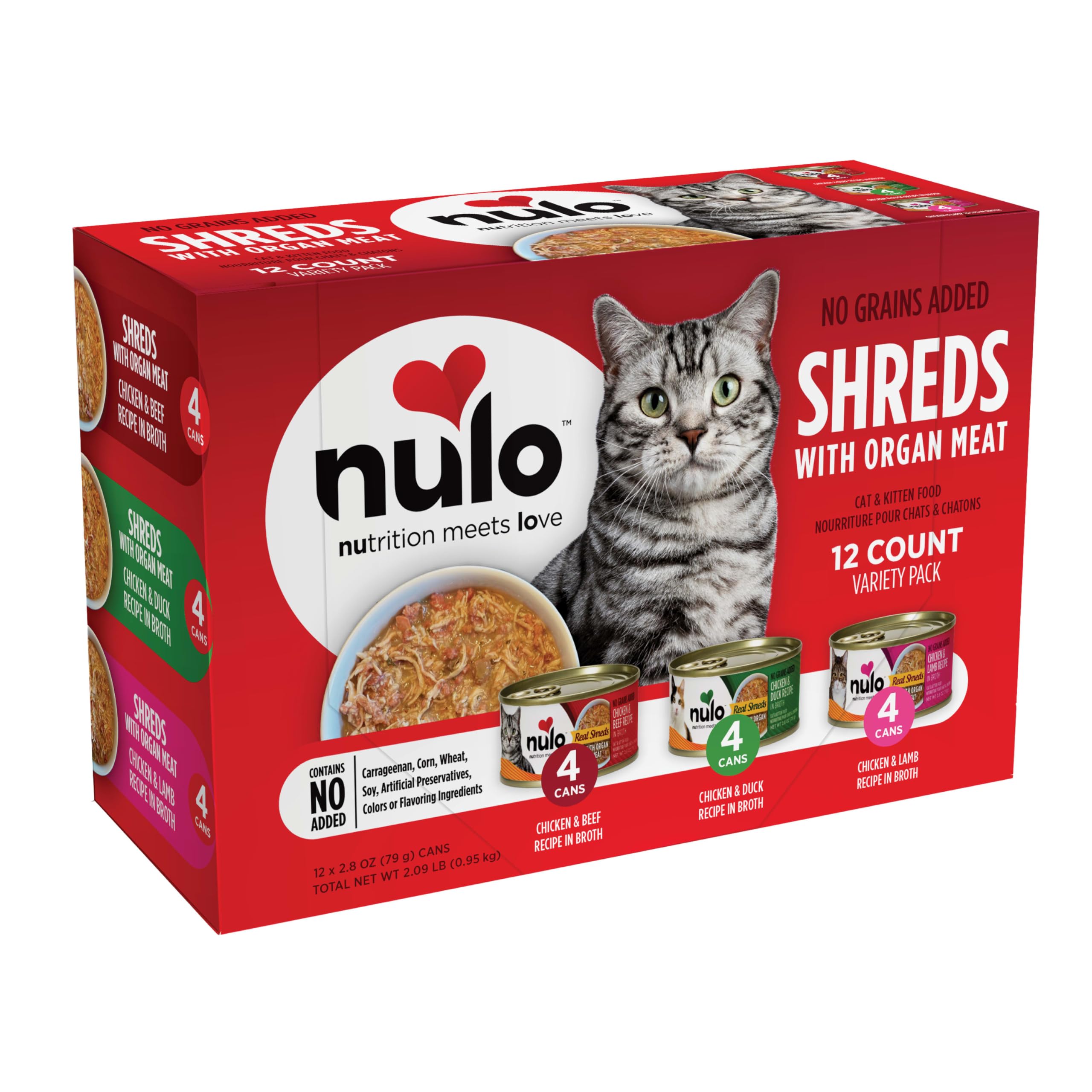 Nulo Real Shreds organ meats in broth close-up for hydration