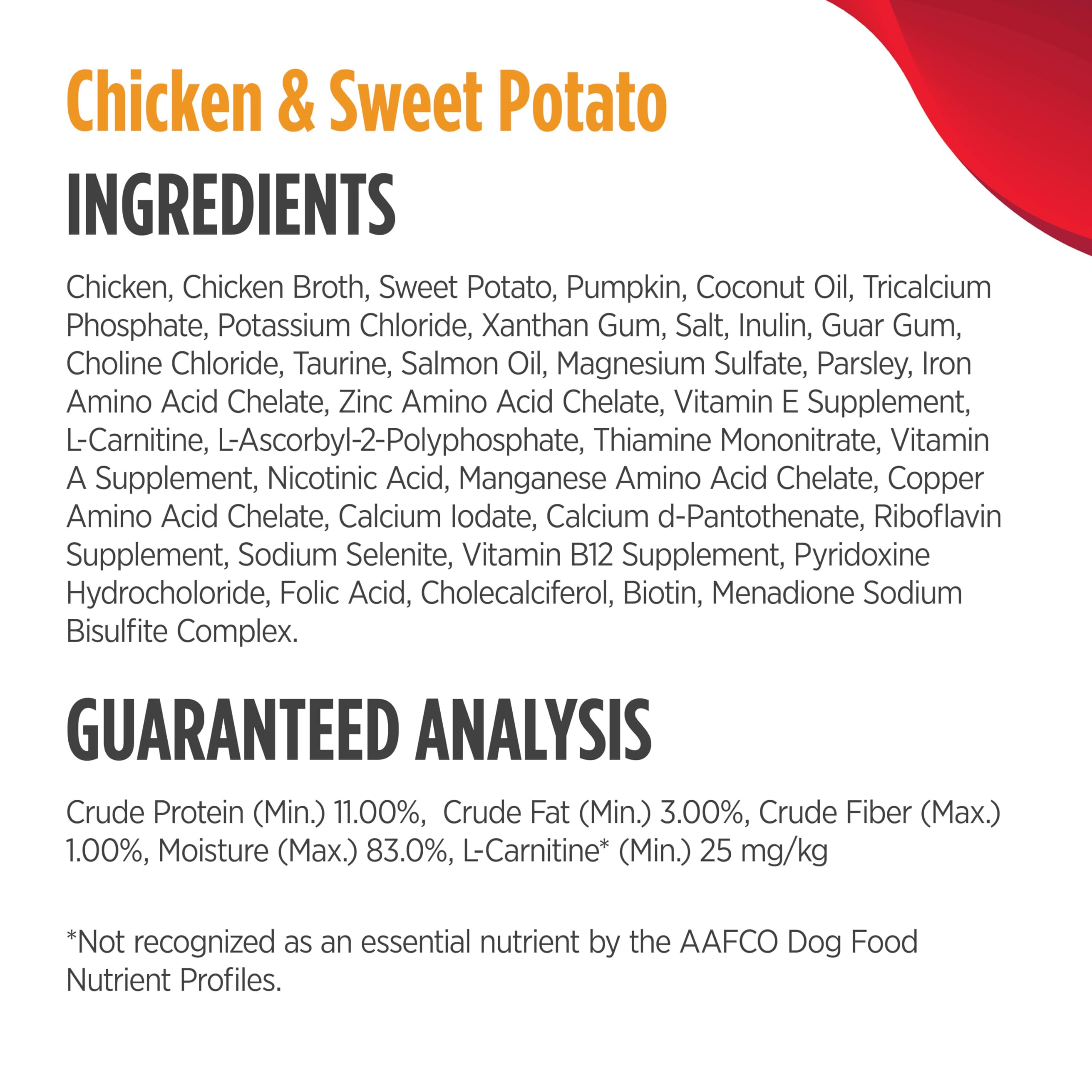 Nulo Signature Stews small-breed Taurine and L-Carnitine for heart and metabolism.