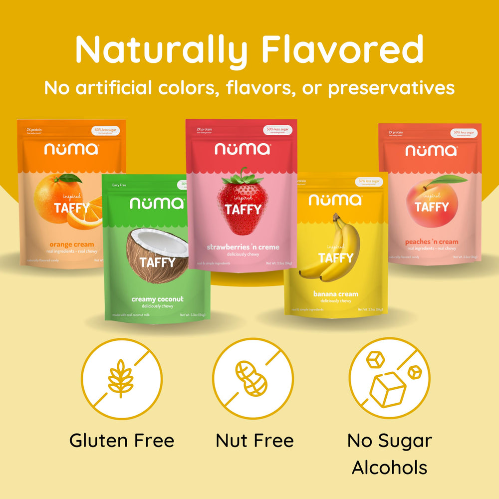Numa high-protein, low-sugar candy for everyday snacking