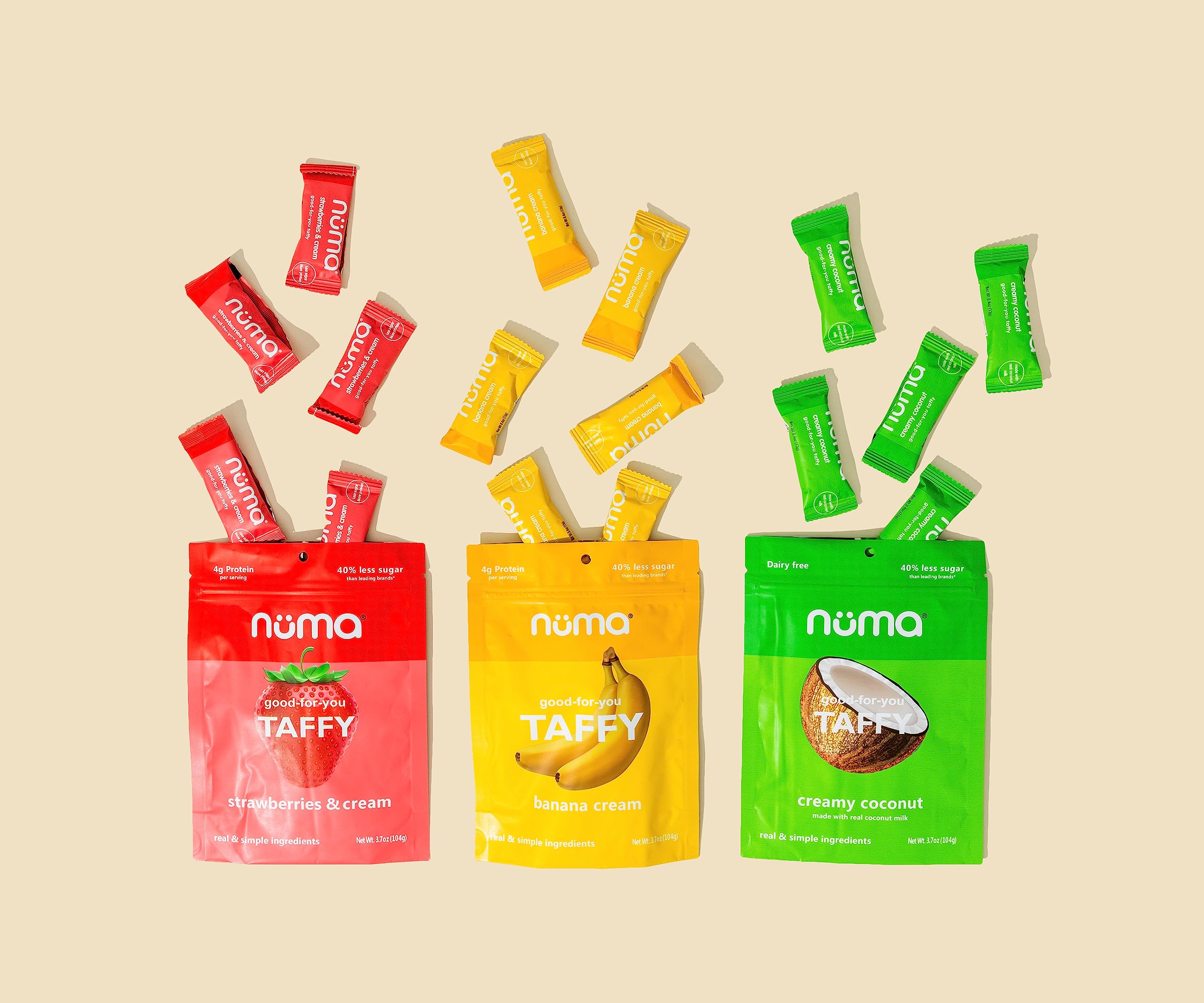 Numa label and packaging showcasing natural ingredients