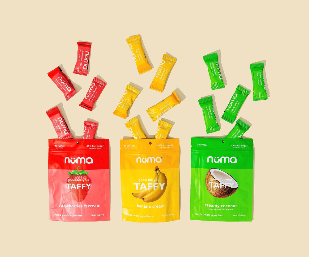 Numa label and packaging showcasing natural ingredients