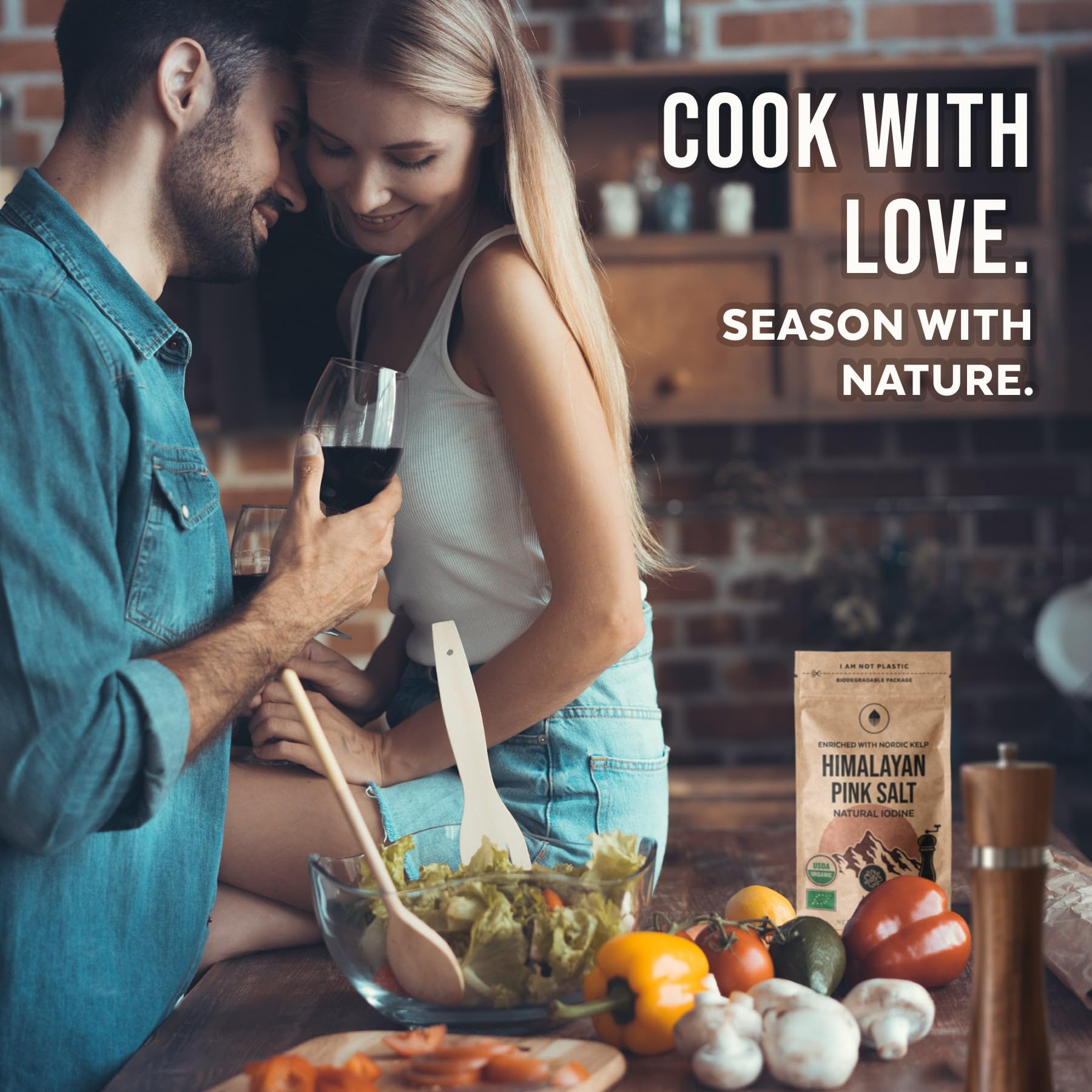Numami iodized salt enriched by kelp with natural iodine and sea-mineral notes.
