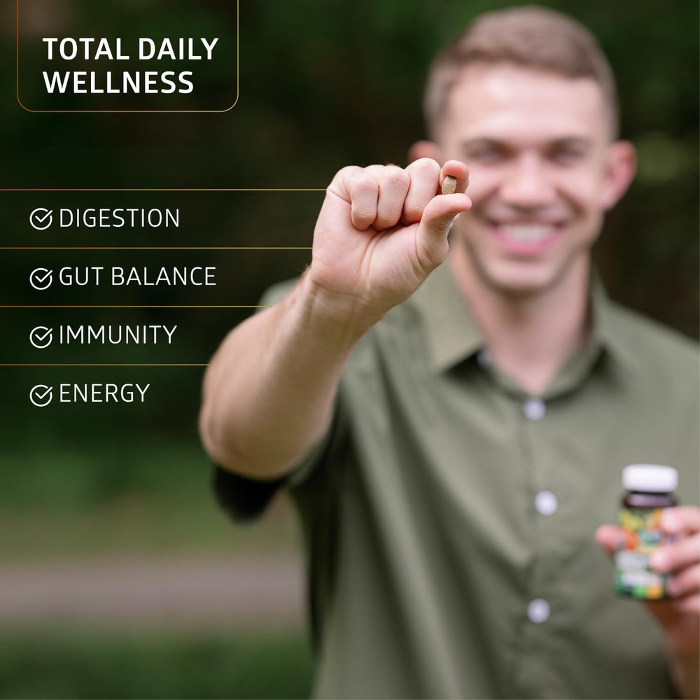 Number One Nutrition digestive wellness tablet with plant fiber support.
