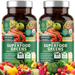 Number One Nutrition N1N Green Superfood 2-pack front view for daily energy support.