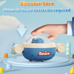 NUMBERFUN T-rex press-and-go car promotes easy, battery-free play