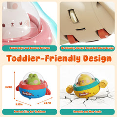 Numberfun Easter Basket Piggy Car: durable, non-toxic toy ideal for tiny hands.