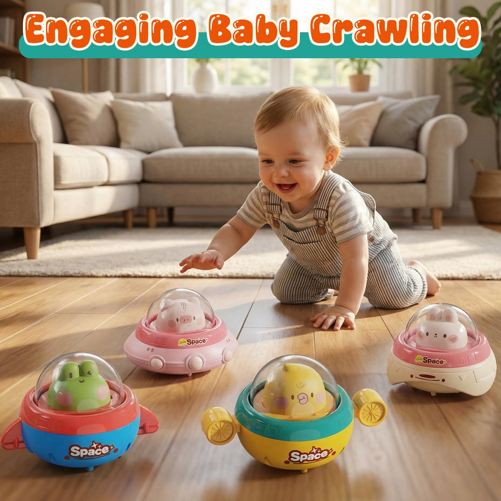 Numberfun Easter Basket Push-and-Go Toy: battery-free design encourages independent play.