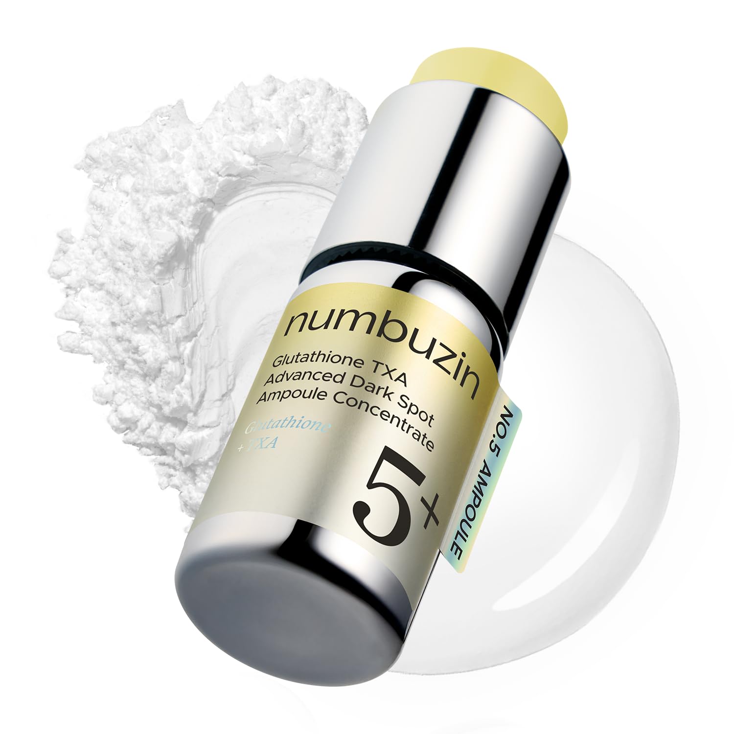 Numbuzin No.5 glutathione TXA ampoule bottle for brighter, even-toned skin.