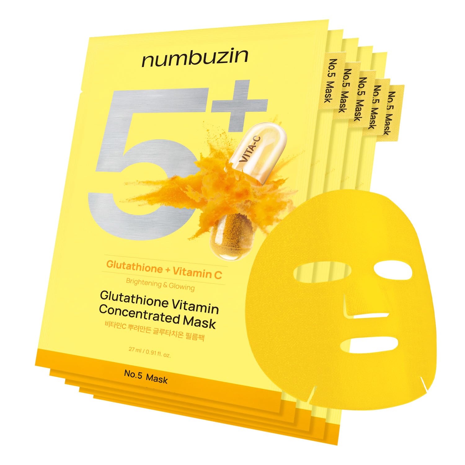 Numbuzin No.5 pack shot for convenient at‑home skincare routine