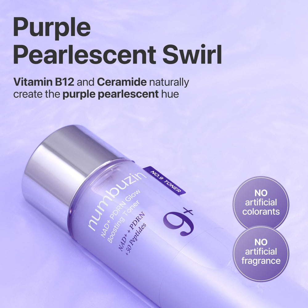 Numbuzin No.9 application on skin demonstrates quick absorption.