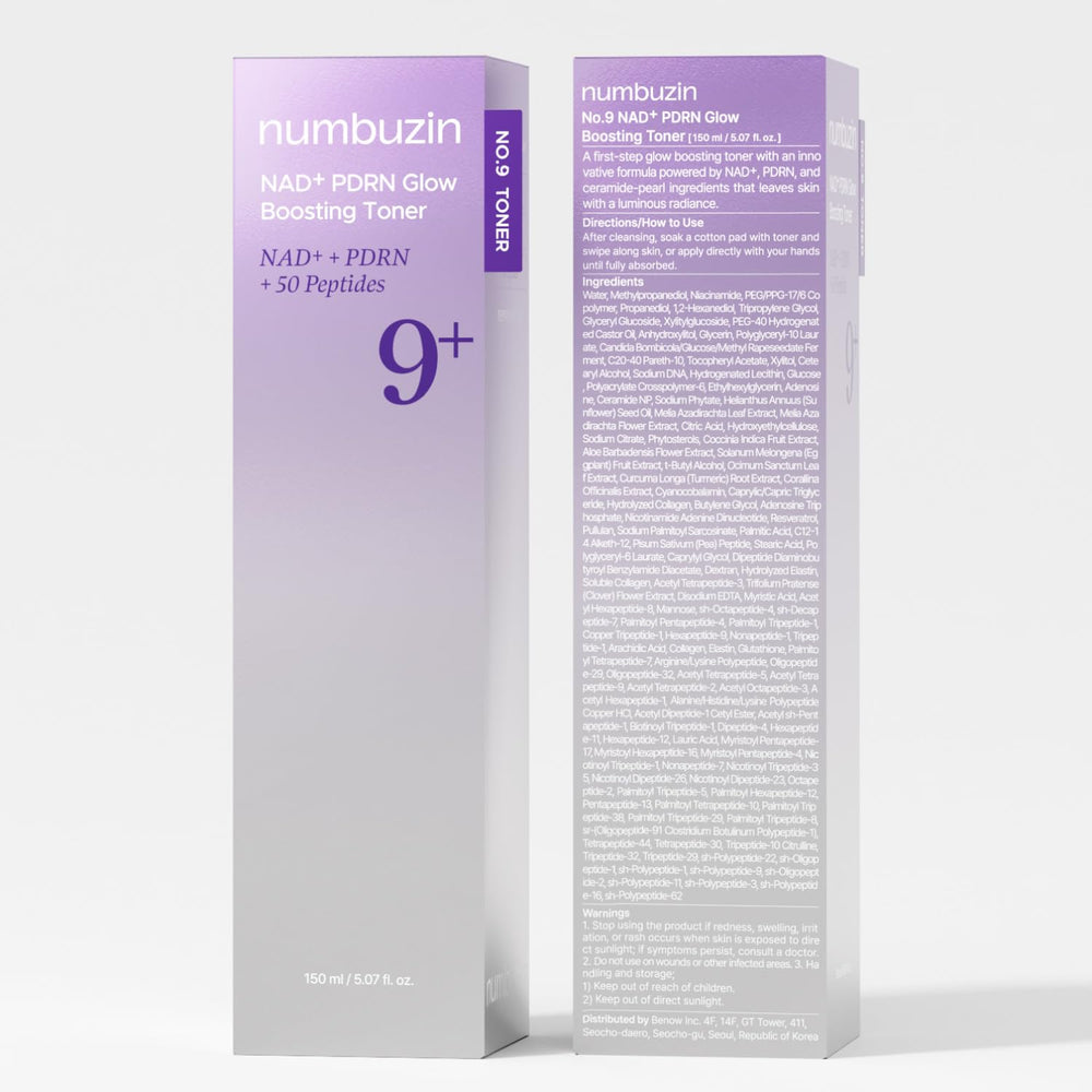Numbuzin No.9 routine image positions toner as daily glow.