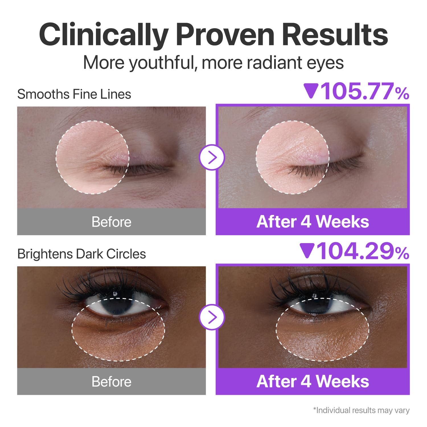 Numbuzin No.9 eye cream texture swirl demonstrates lightweight cream ready for makeup layering.