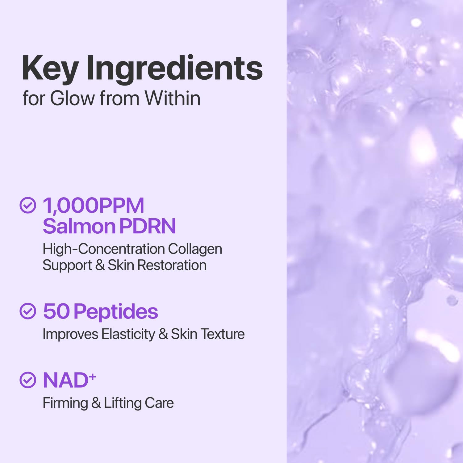 Numbuzin No.9 Salmon PDRN ingredient highlights nourishing actives.