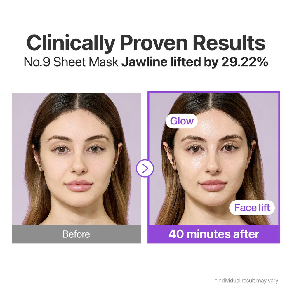 Numbuzin No.9+ hydrogel-like sheet adheres well for even serum delivery.