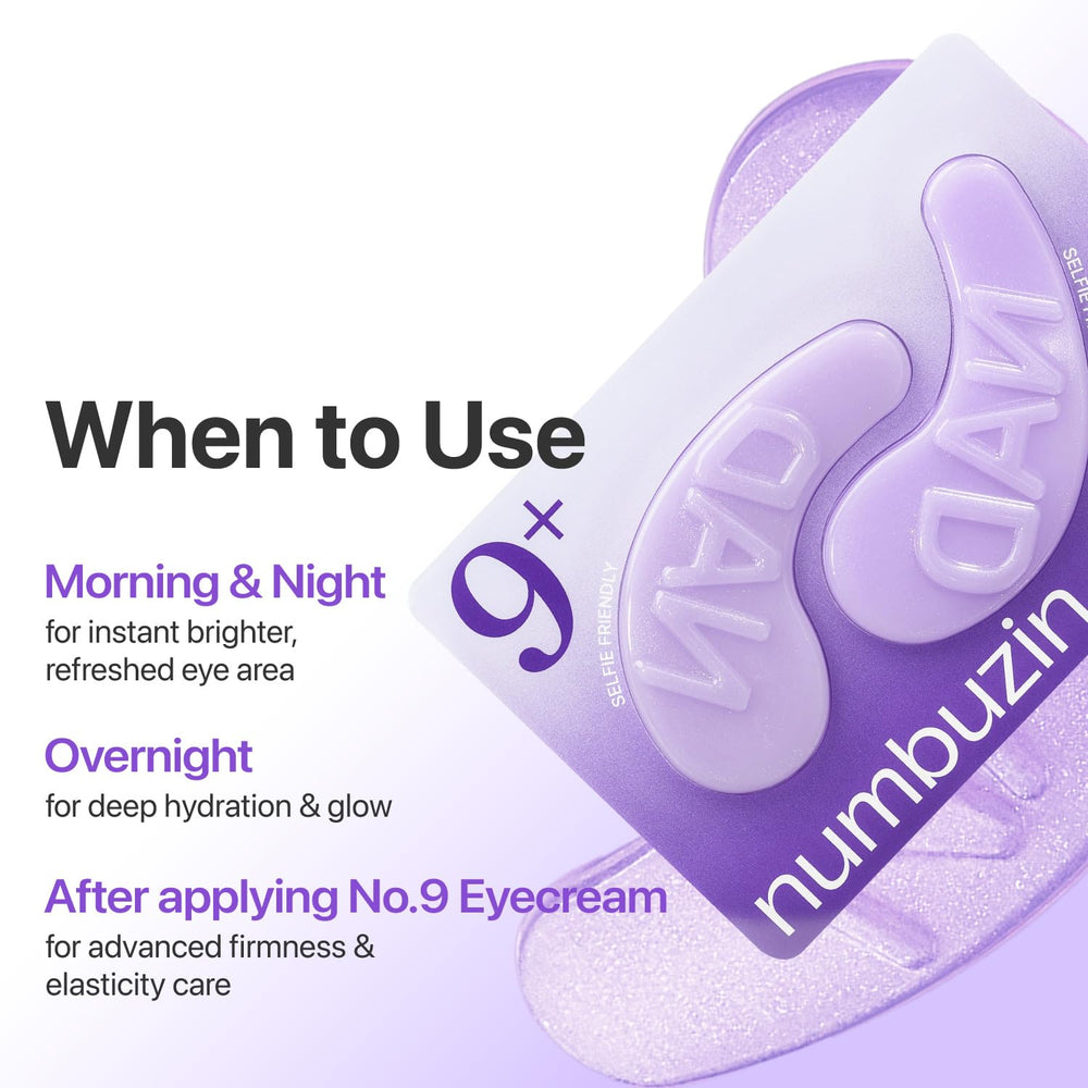 numbuzin No.9 ideal pre-makeup eye prep for smoother undereye canvas