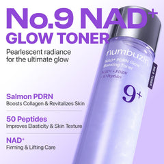 Numbuzin No.9 pump bottle for easy application and glow.