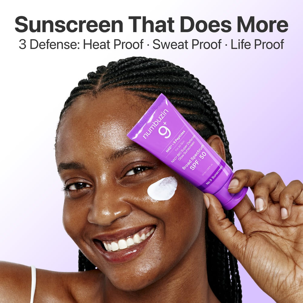 Numbuzin No.9 sunscreen SPF 50 protection for daily UVA/UVB shielding.