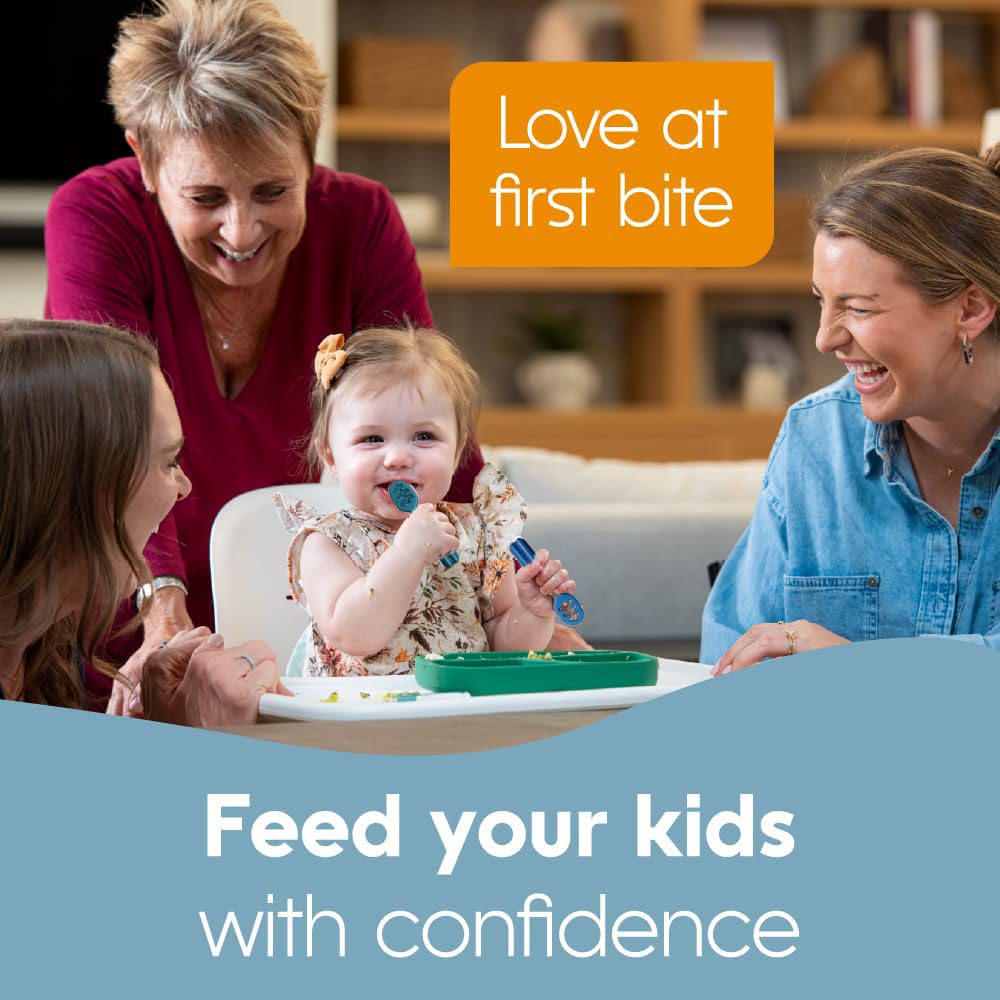 NumNum GOOtensils stage two toddlers improve food-to-mouth coordination.
