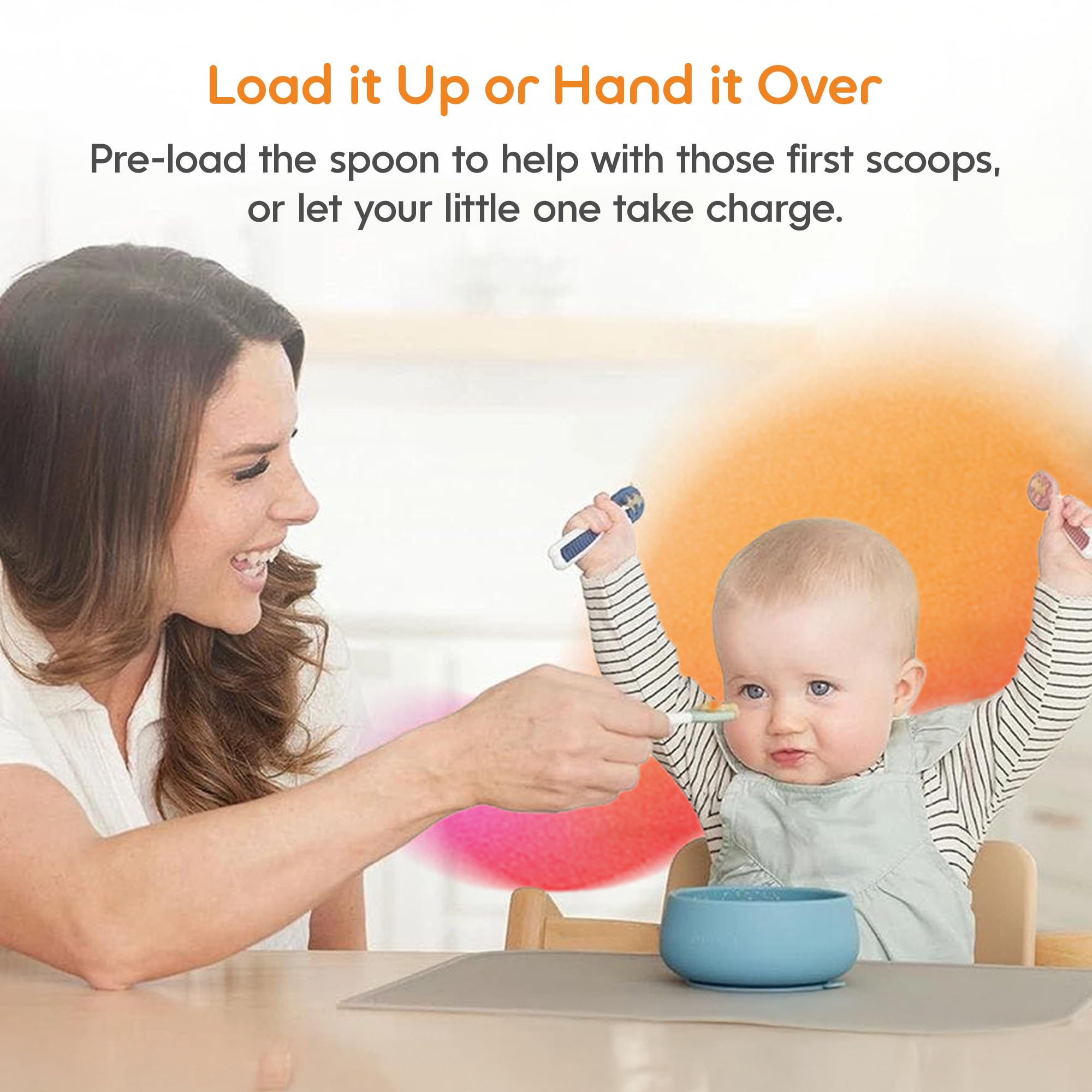 NumNum GOOtensils silicone spoon BPA-free and durable for daily use.