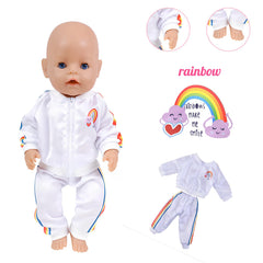 NUOXIXI bunny dress set for 14-18 inch dolls, cute design fuels pretend play