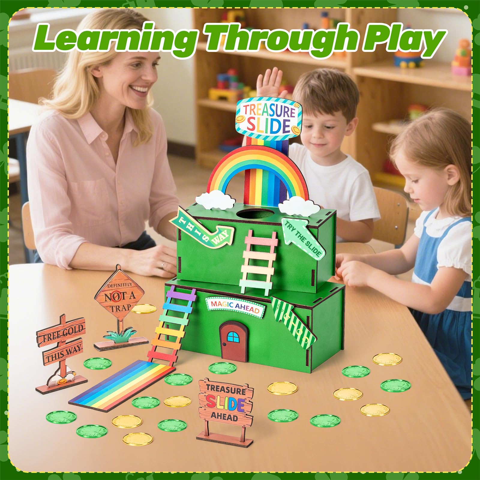Nurcazo Leprechaun Trap Kit assembly scene encourages independent learning and guided projects