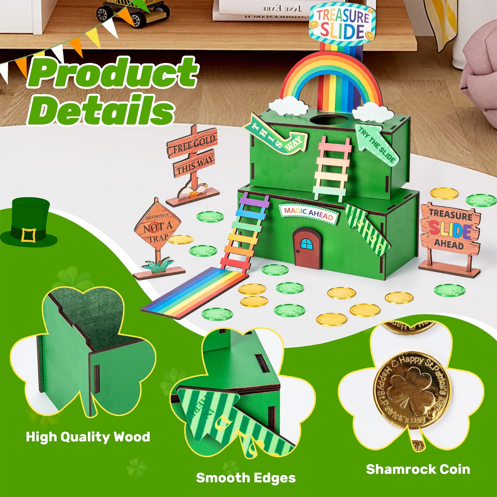 Nurcazo Leprechaun Trap Kit ladders support simple assembly and creative trap design