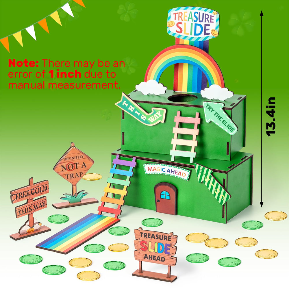 Nurcazo Leprechaun Trap Kit rainbow arch adds vibrant color for imaginative treasure hunts