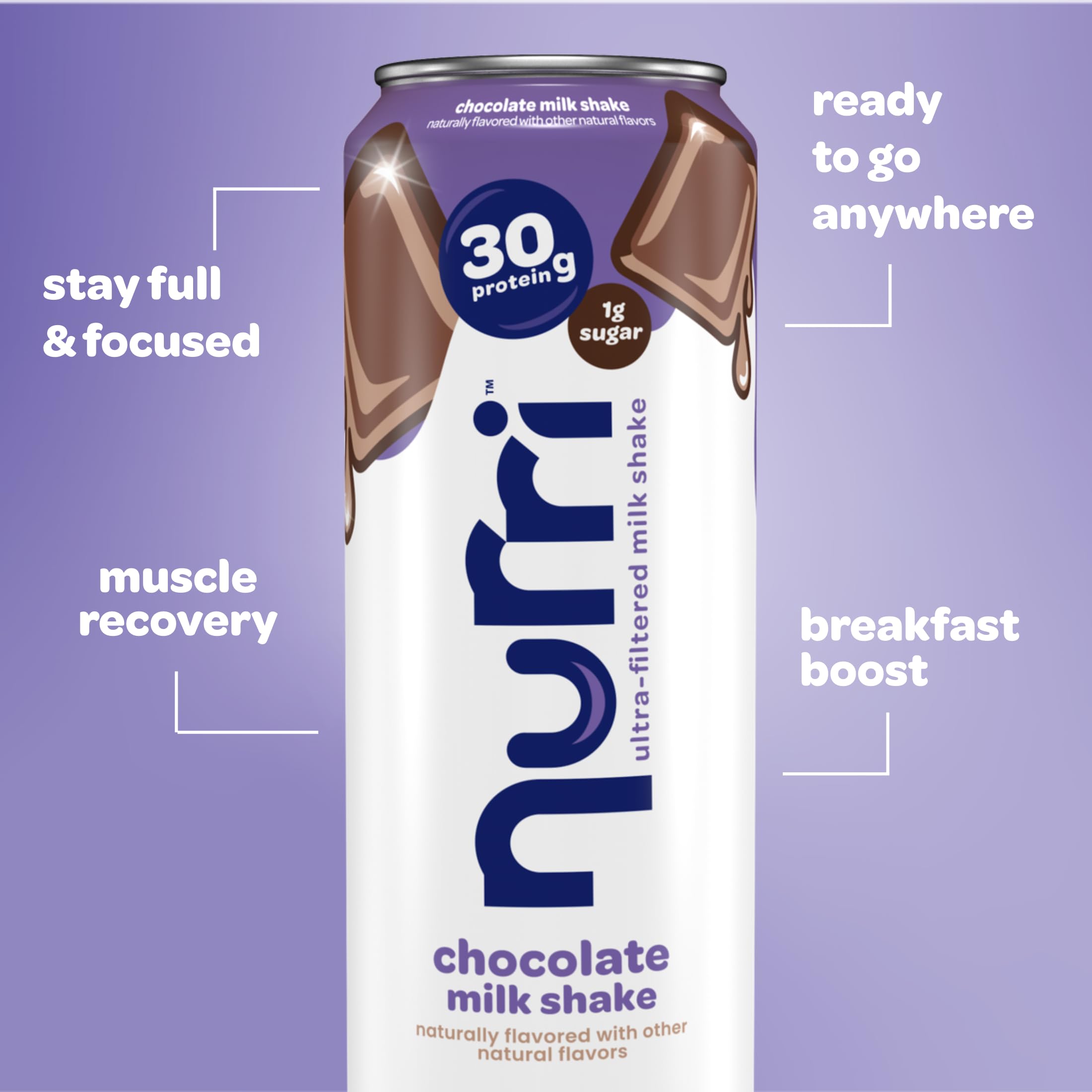 Nurri aluminum can emphasizes recyclable packaging for eco-conscious shoppers.