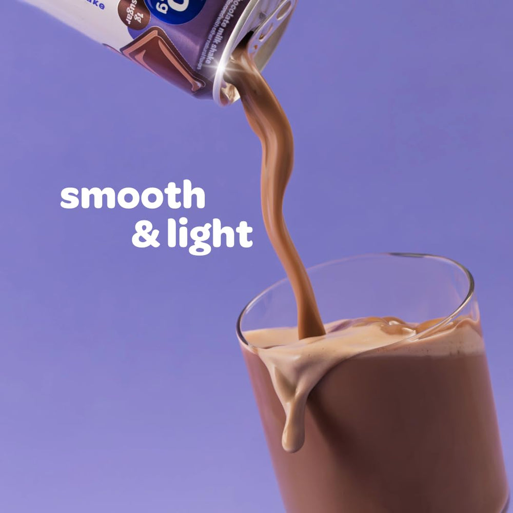 Nurri ready-to-drink chocolate shake displayed, ideal for breakfast or post-workout.