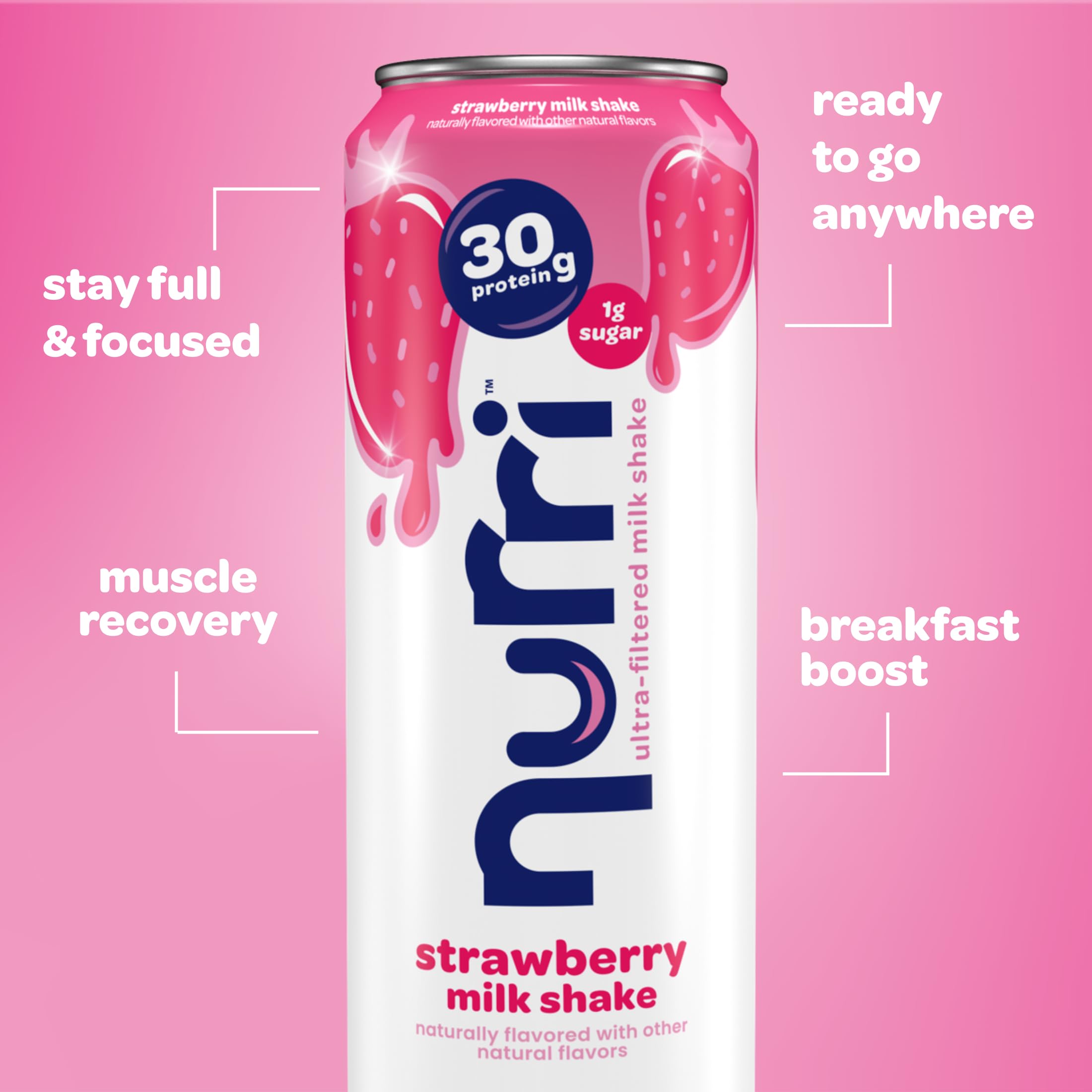 Nurri bottle displayed on shelf as a convenient ready-to-drink option.