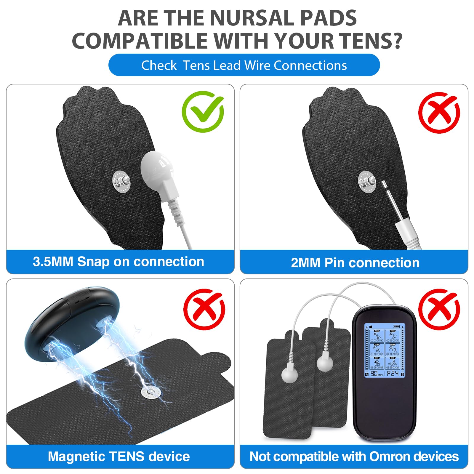 NURSAL 3.5mm snap-on compatibility across EMS units for easy replacement.