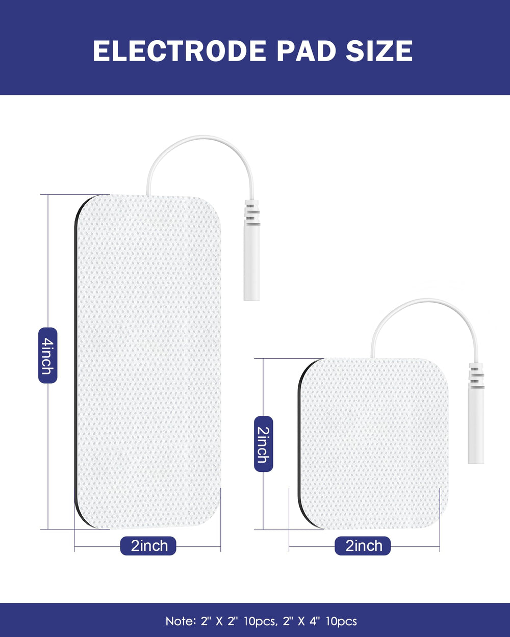 NURSAL 20-piece pack offering two size options for full coverage.