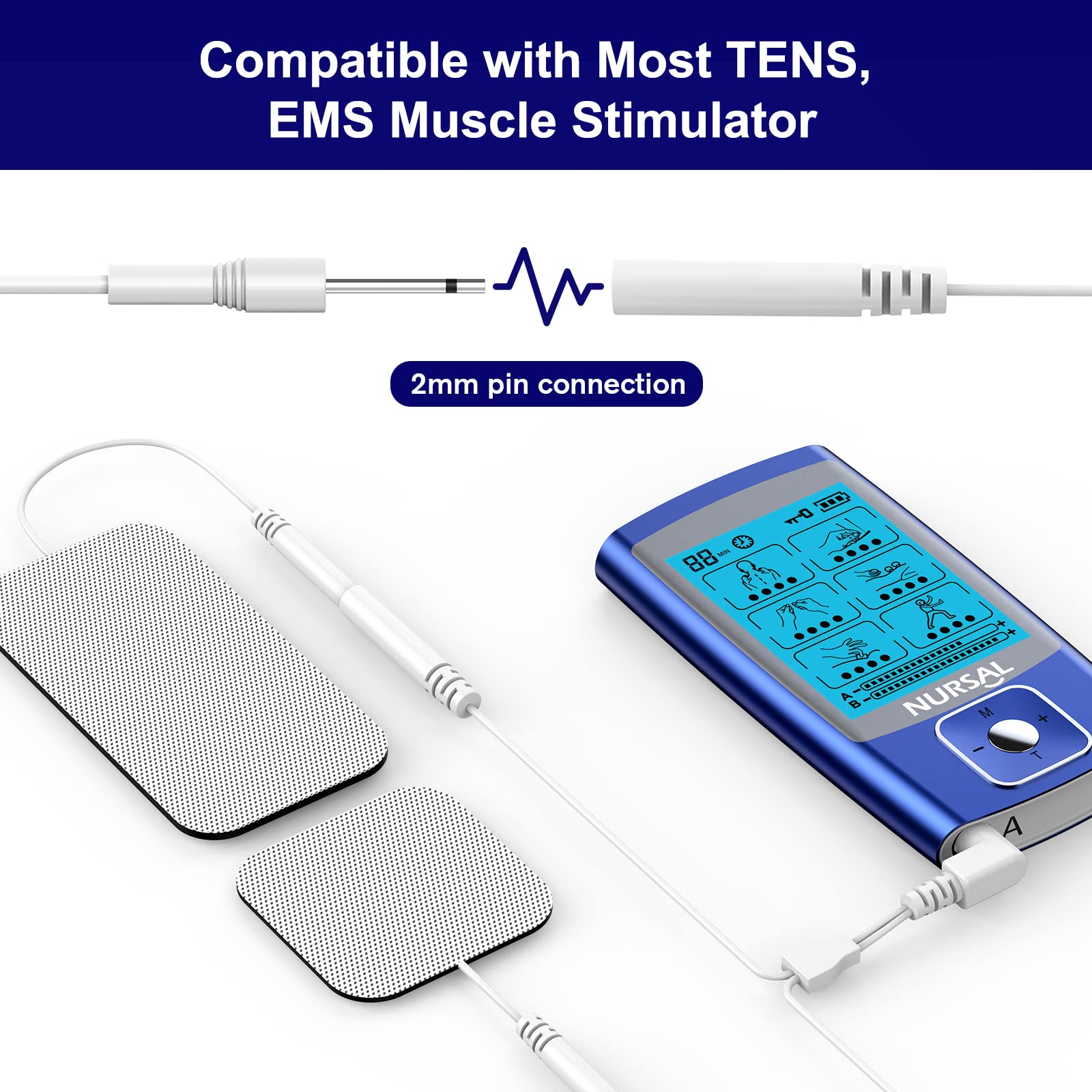 NURSAL medical-grade pads feature latex-free surfaces for gentle skin contact.