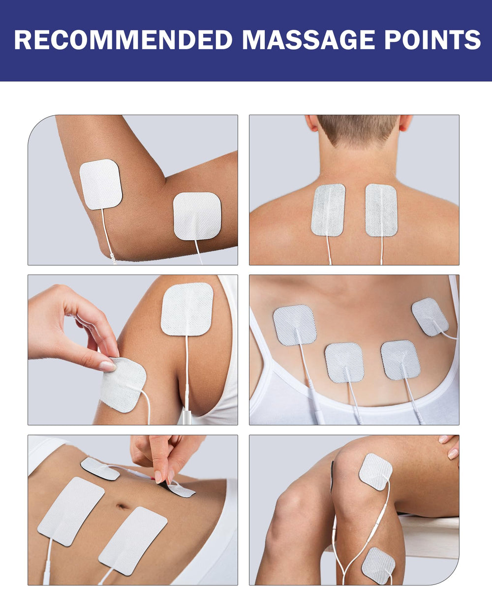 NURSAL reusable electrode pads with high adhesion and cleanability.