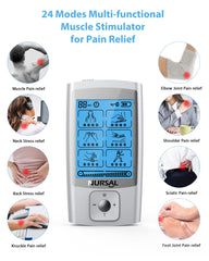 NURSAL TENS unit display and controls for easy session setup