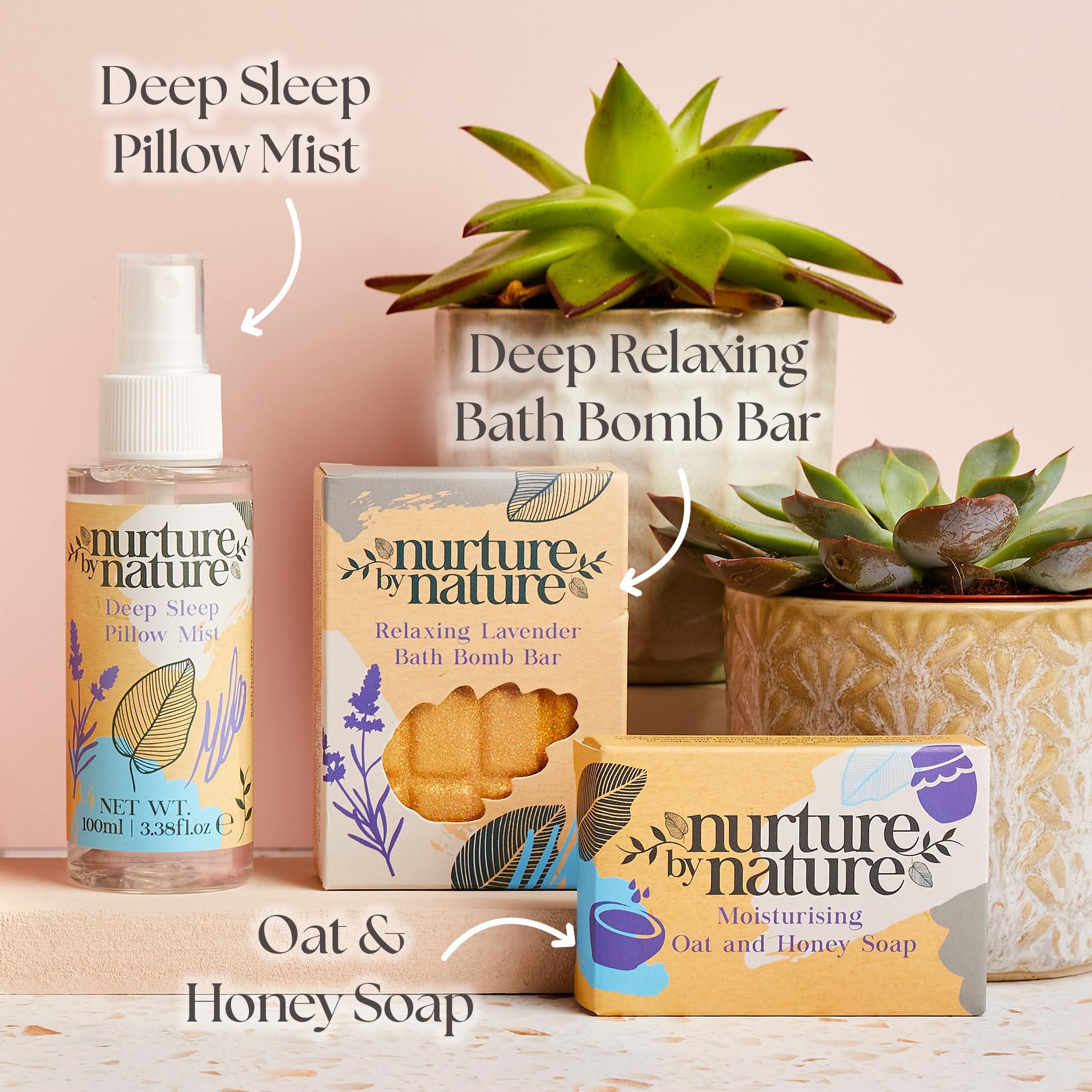 Nurture by Nature Deep Sleep Pillow Spray ready for winding down at night