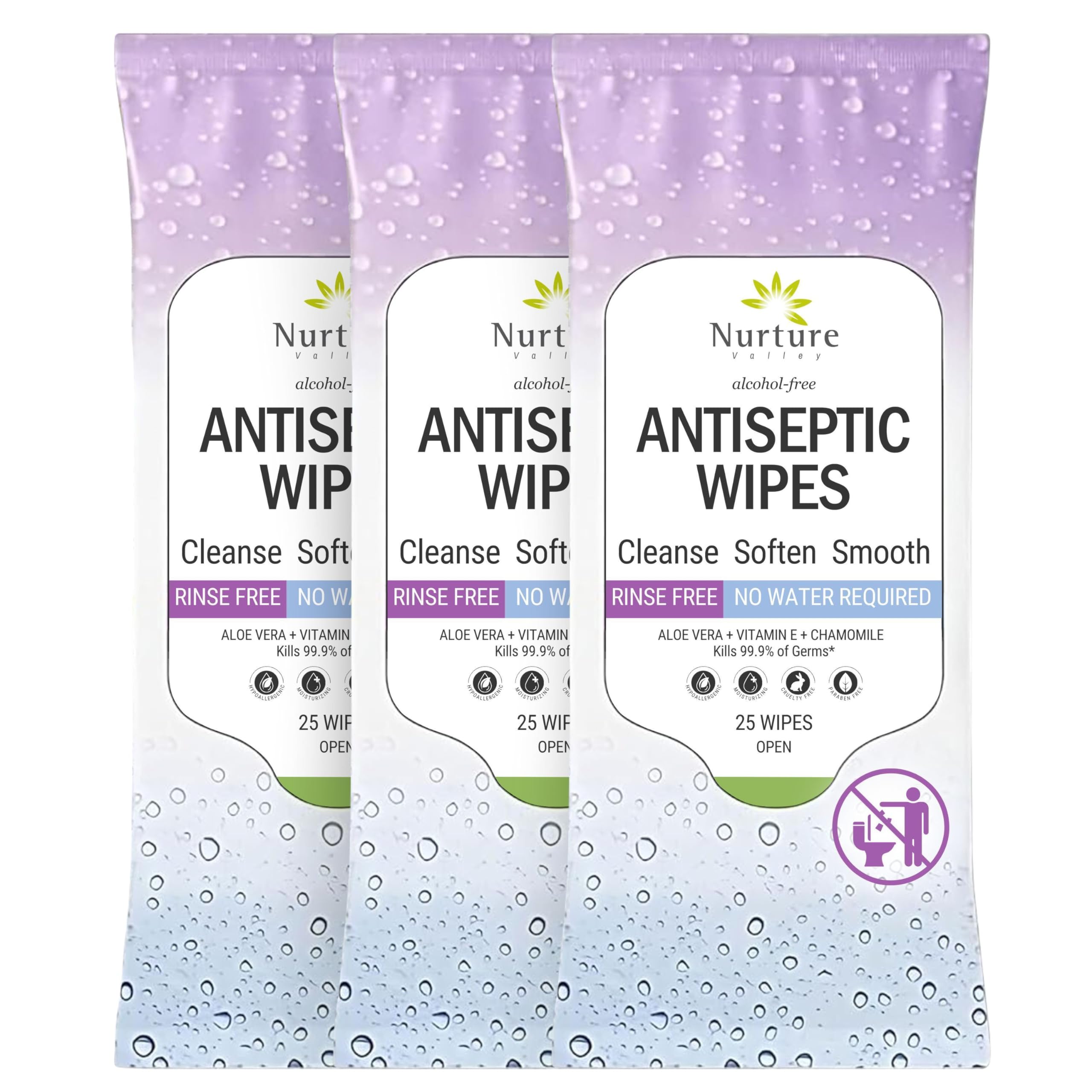 Nurture Valley NXL bulk wipes for quick sanitizing on the go