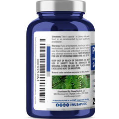 NusaPure Polypodium Leucotomos bottle with 200 capsules for easy daily use.