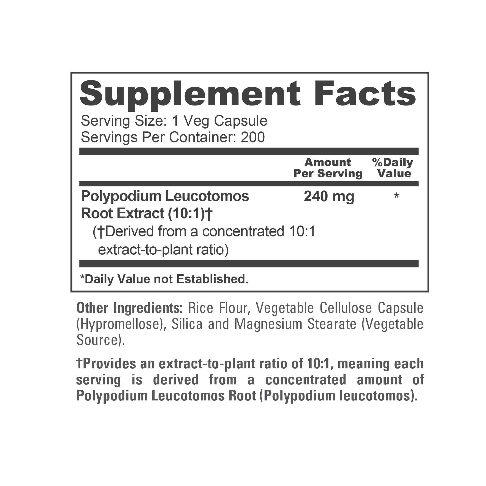 NusaPure Polypodium Leucotomos vegan capsules for plant-based lifestyle support.
